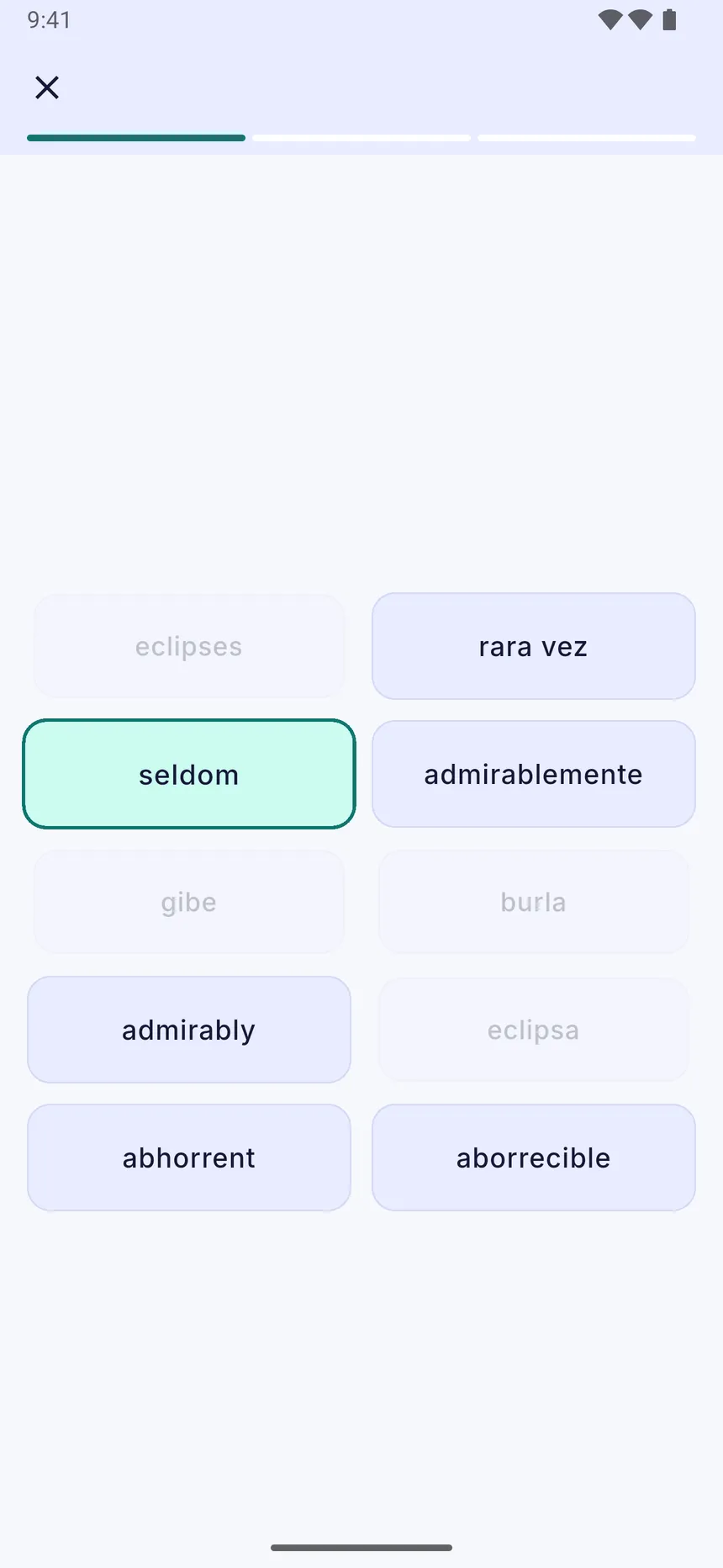 El ejercicio Parejas