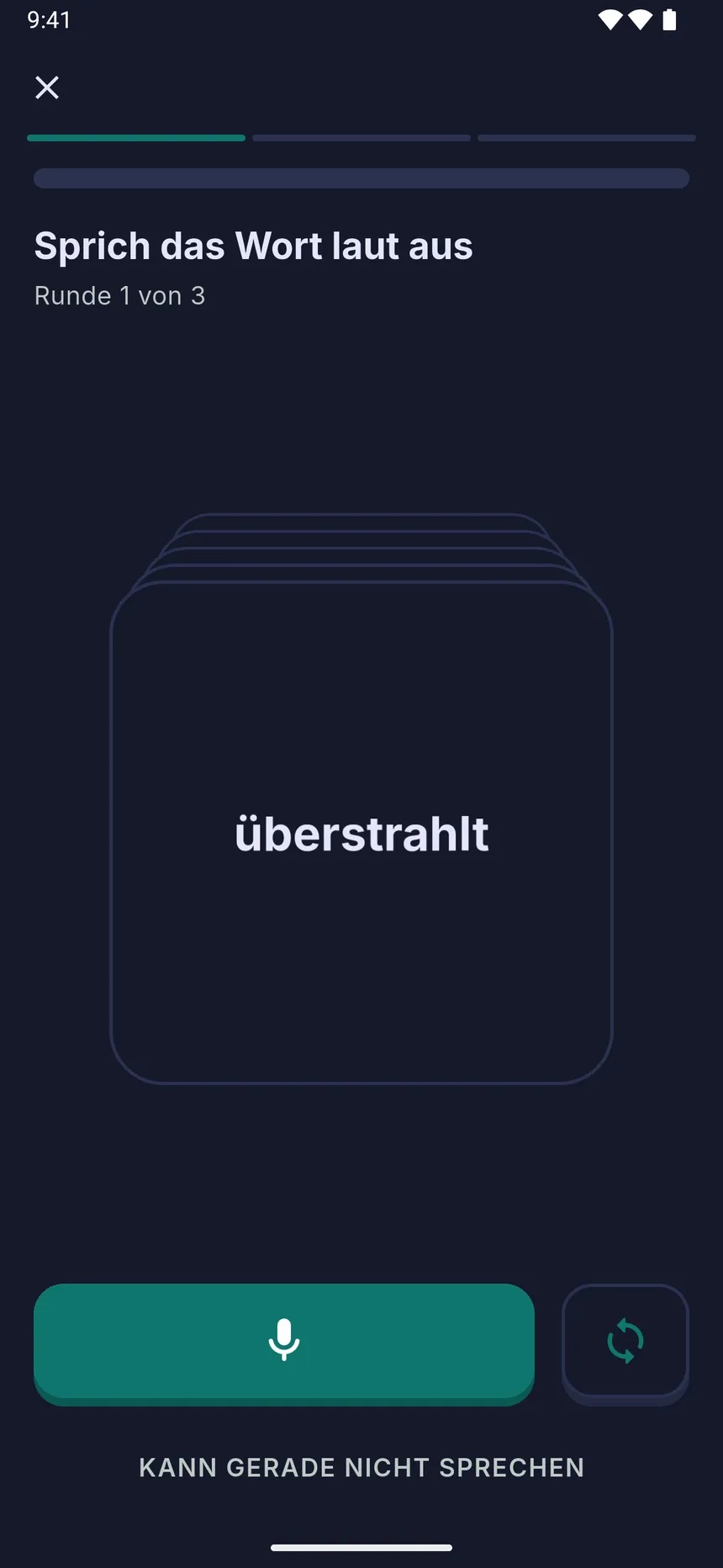 Die Übung „Sag es“